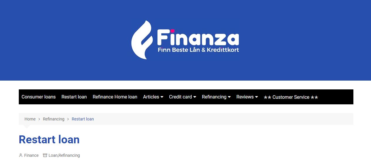 finanza restart loans